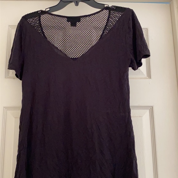 black t-shirt tee metaphor brand net back size medium - Picture 2 of 3